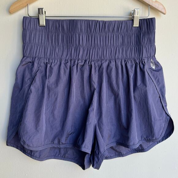 Free People FP Movement Black The Way Home Deep Sea Purple Shorts Size Large - Picture 4 of 11